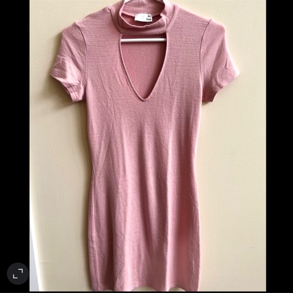 Aritzia Wilfred Free Cut Out Choker Fitted Dress - Picture 2 of 2